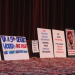 IMG_0005 Signage from August 11, 2009 "Tom in your Town" event at CHS