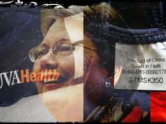 1000 words: UVa Health logoed face diapers sourced from Communist China