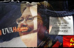 1000 words: UVa Health logoed face diapers sourced from Communist China