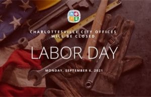1000 words: Charlottesville City promotes Labor Day closings using dirty, disrespected US Flag