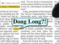 1000 words: Daily Progress editor comes up short on Don(g) Long