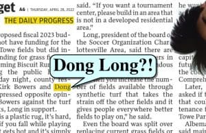 1000 words: Daily Progress editor comes up short on Don(g) Long