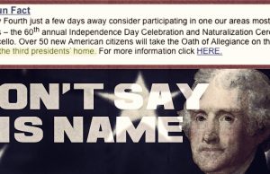 Verboten: Charlottesville City won’t say Thomas Jefferson’s name