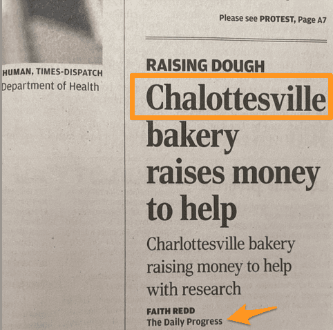 Daily Progress misspells “Charlottesville” in front-page print headline