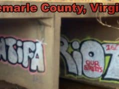 1000 words: Anti-police, pro-Antifa, pro-anarchy graffiti in Albemarle County Albemarle Co graffiti