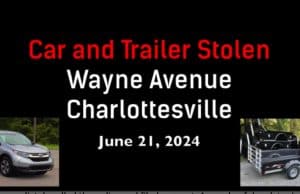 Charlottesville crime time: brazen car thieves caught on video Brazen thieves steal car in Charlottesville The Schilling Show