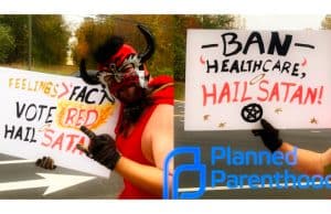 VIDEO EXCLUSIVE: Satan comes home (to Charlottesville Planned Parenthood) Satan Planned Parenthood Charlottesville The Schilling Show