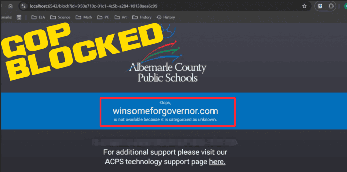 ACPS blocks Winsome Earle-Sears; allows Spanberger