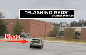 VIDEO: Albemarle superintendent, Matt “Boss” Haas, violates “flashing reds” on school bus ACPS Supt. Matt Haas violates school bus flashing-reds