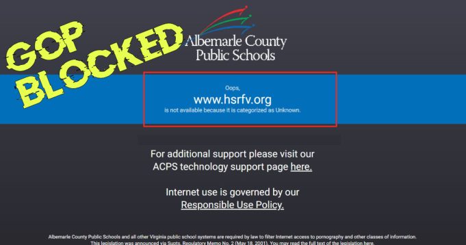 ACPS GOP Block Albemarle County Public Schools Censorship The Schilling Show
