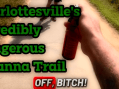 No-go zone: Bicyclist threatened on Charlottesville’s “incredibly dangerous” Rivanna Trail Charlottesville Incredibly dangerous rivanna trail www.SchillingShow.com