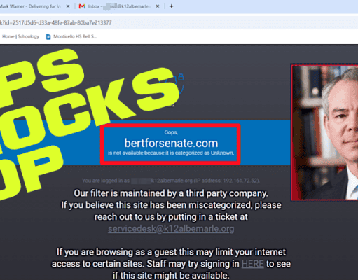 Party pris: Albemarle Public Schools again block GOP, allow Democrat web site Albemarle County Public Schools Blocks GOP Mizusawa