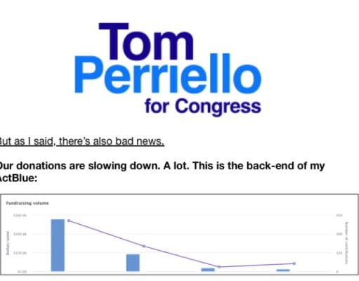 1000 words: Perriello donations crash Perriello Donations Crash The Schilling Show